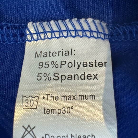 Women's V-Neck Sleeveless Dresses A Line Casual Summer Beach Dress Blue 2XL - Picture 8 of 10